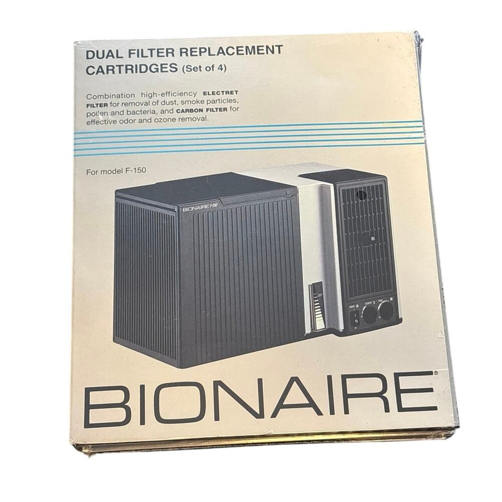 Bionaire F-150 Dual Filter Replacement Cartridges - Set of 4 | NEW, Box Damage